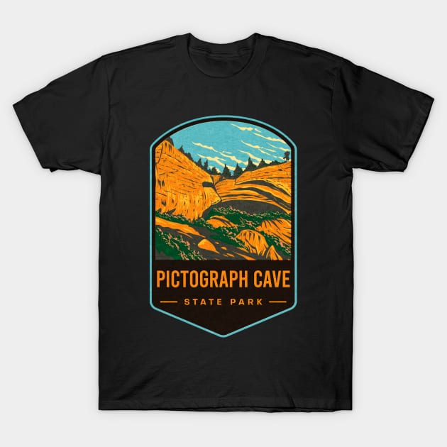 Pictograph Cave State Park T-Shirt by JordanHolmes